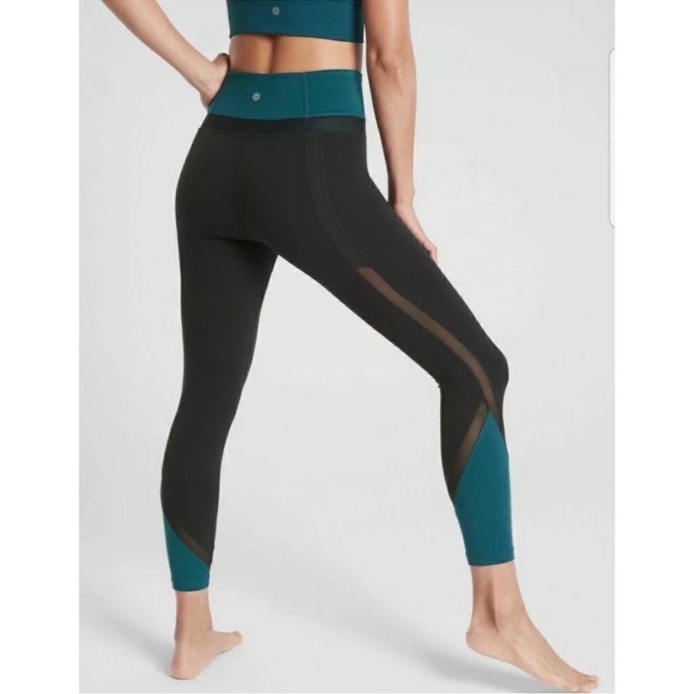 Athleta Elevation Powervita Teal 7/8 Leggings Size Small - Picture 5 of 16